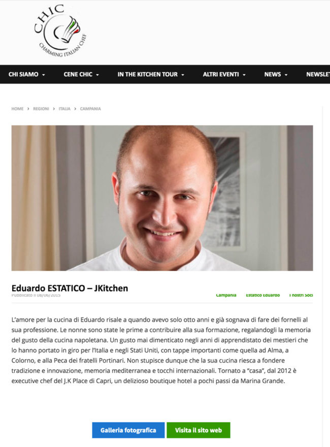 Charming Italian Chef